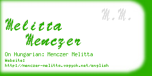 melitta menczer business card
